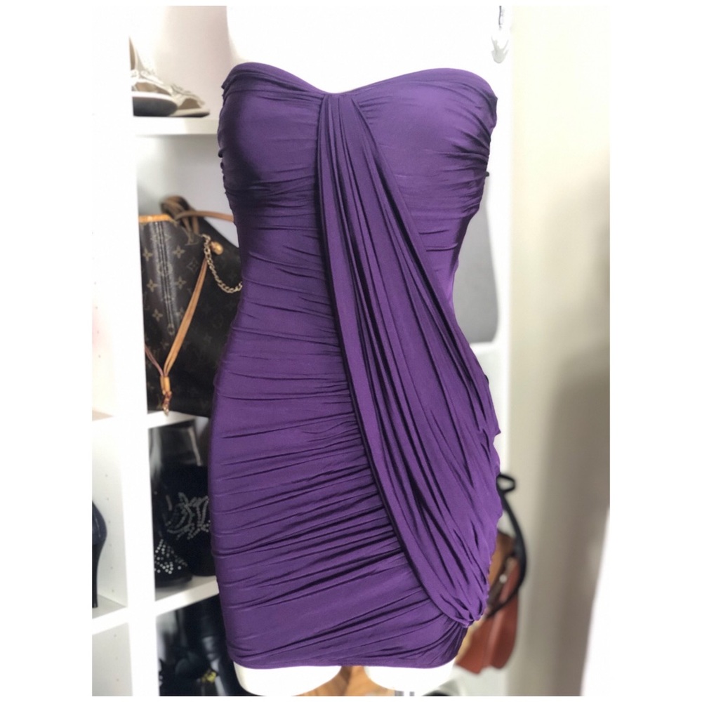 Purple bebe dress